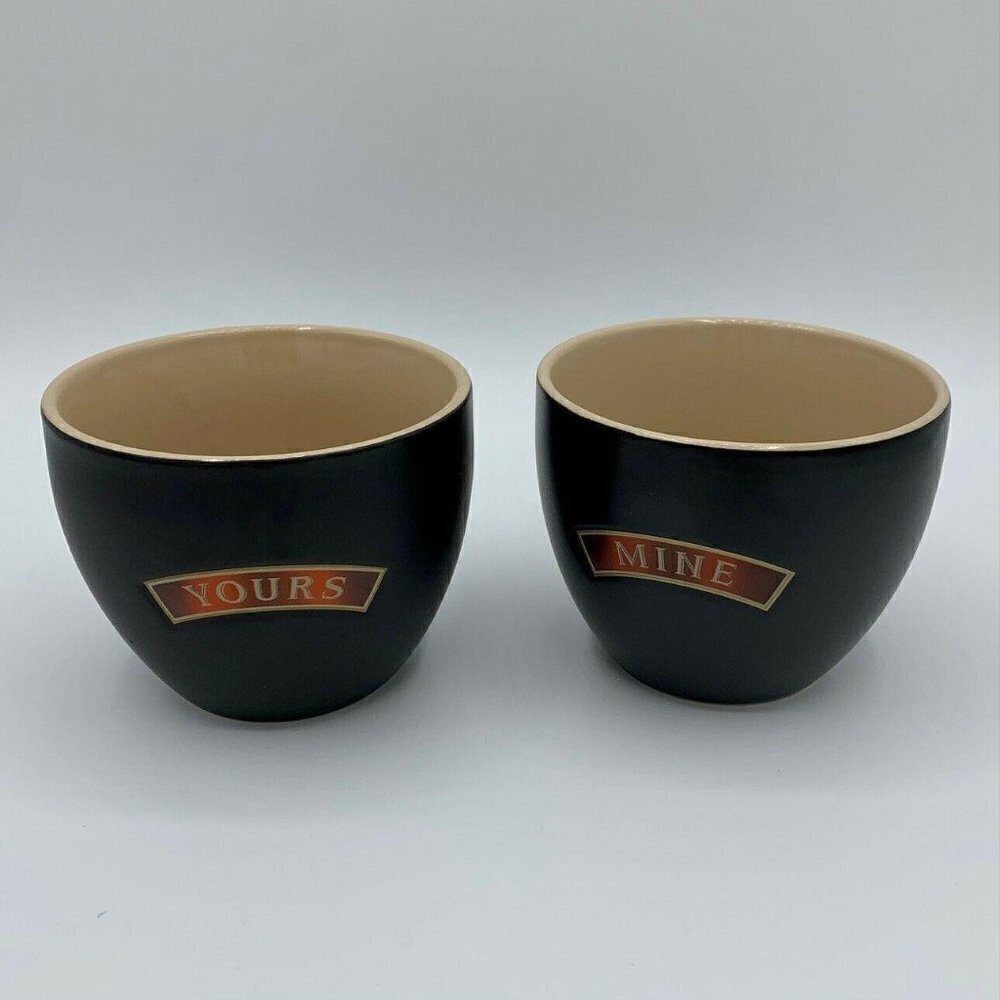 Bailey's Irish Cream Yours & Mine Ice Cream Cups Bowls (2) St. Patrick's Day!